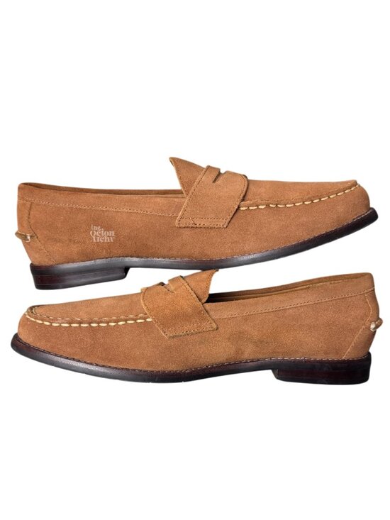Size 10.5 Polo Ralph Lauren Alston Suede Penny Loafer \'Brown\' 17953 Pre-Owned main image 7